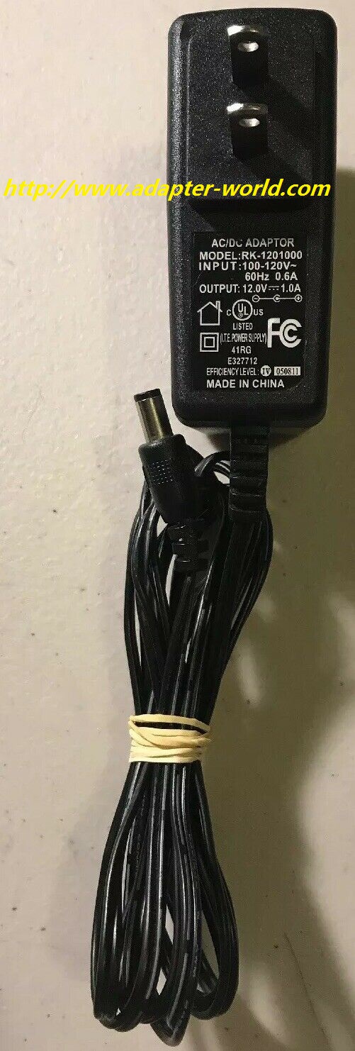 *100% Brand NEW* RK-1201000 ITE 12V 1A AC/DC Power AdapterPOWER SUPPLY Free shipping!